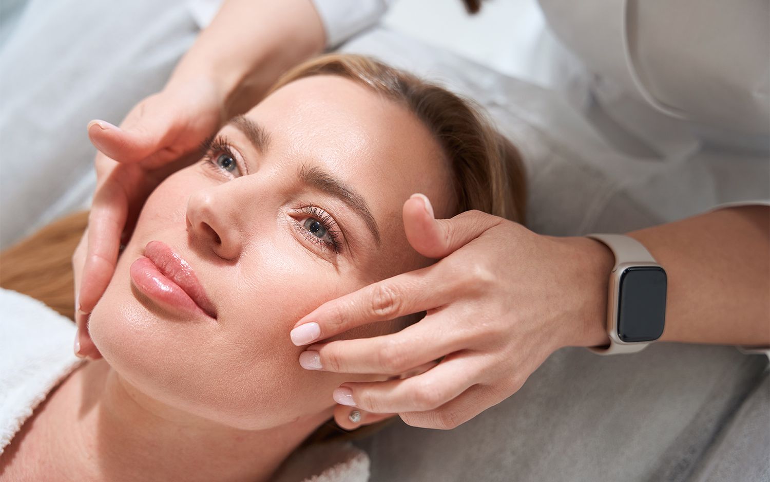 trinity medical spa services patient model receiving treatment